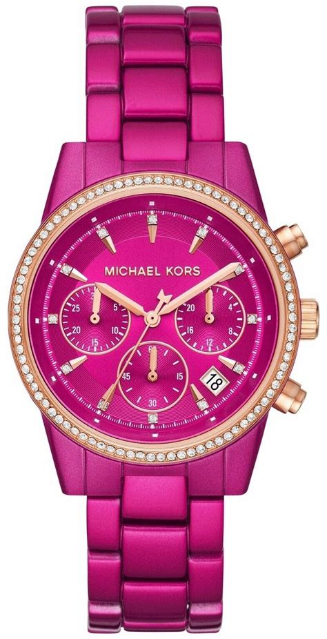 michael kors watches pink dial|Michael Kors pink.